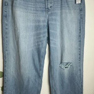 Universal Thread Blue Boyfriend Jeans Distressed Casual